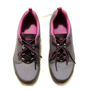 Ahnu water resistant hiking shoes, size 9.